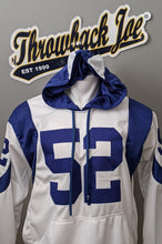 Load image into Gallery viewer, 1960’s STYLE WHITE PULLOVER HOODIE w/ HORNS