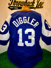 Load image into Gallery viewer, 1960&#39;s STYLE BLUE BASEBALL JERSEY w/ HORNS