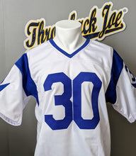 Load image into Gallery viewer, 1960&#39;s STYLE WHITE JERSEY w/ HORNS - SIZE M - GURLEY II #30