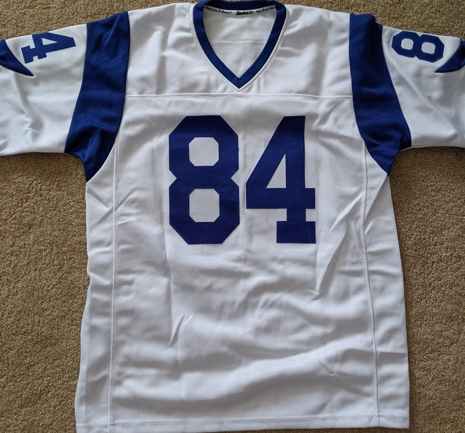 1960's STYLE WHITE JERSEY w/ HORNS - SIZE 3XL - SNOW #84
