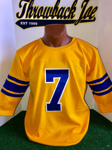 1950’s STYLE YELLOW JERSEY w/ WHITE TRIMMED NUMBERS